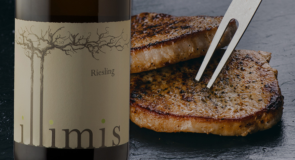 2016 Riesling with onion, apricot and mustard-glazed Kassler chops 2